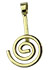 Anhnger Spirale 40 mm vergoldet ArtNr.: A4015-40mmgp