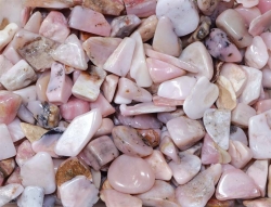 Pink Opal Tumbled Stones Chips B-Quality