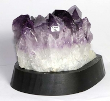 Amethyst No. 72 on wooden stand