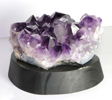 Amethyst No. 99 on wooden stand