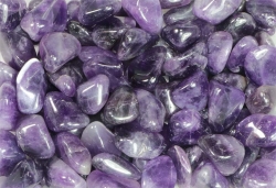 Amethyst Trommelsteine Sambia