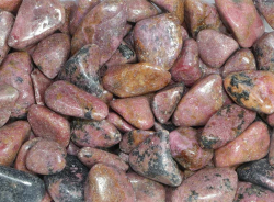 Rhodonite pierres roules Zimbabwe B-Qualit