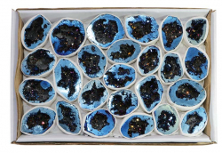 Box Crystal Geodes Ocean blue