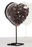 Amethyst Herz Nr. 109 auf Metallstnder