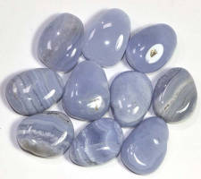 Pendant tumbled stone Chalcedony B-Quality