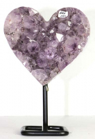 Amethyst Herz Nr. 114 auf Metallstnder