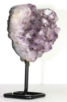 Amethyst Herz Nr. 114 auf Metallstnder