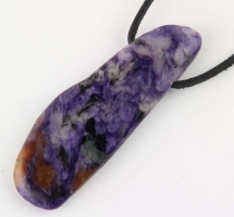 Pendant tumbled stone Charoite No. 14