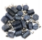 Pendentif Sapphire cistaux naturelle avec 925 boucle d'argent