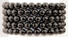 Bracelet Ball 8 mm faceted black Tourmaline (Schorl)