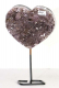 Amethyst Heart No. 109 on metal stand